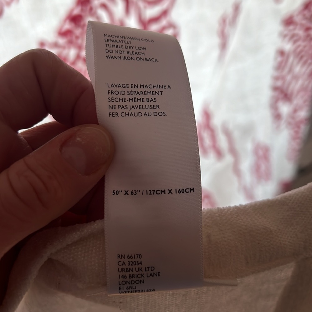 Brand new Anthropologie Tiger curtains! Pink in color 50”x63”. - Picture 7 of 7